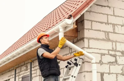 Pose et remplacement de gouttières à Ginestet